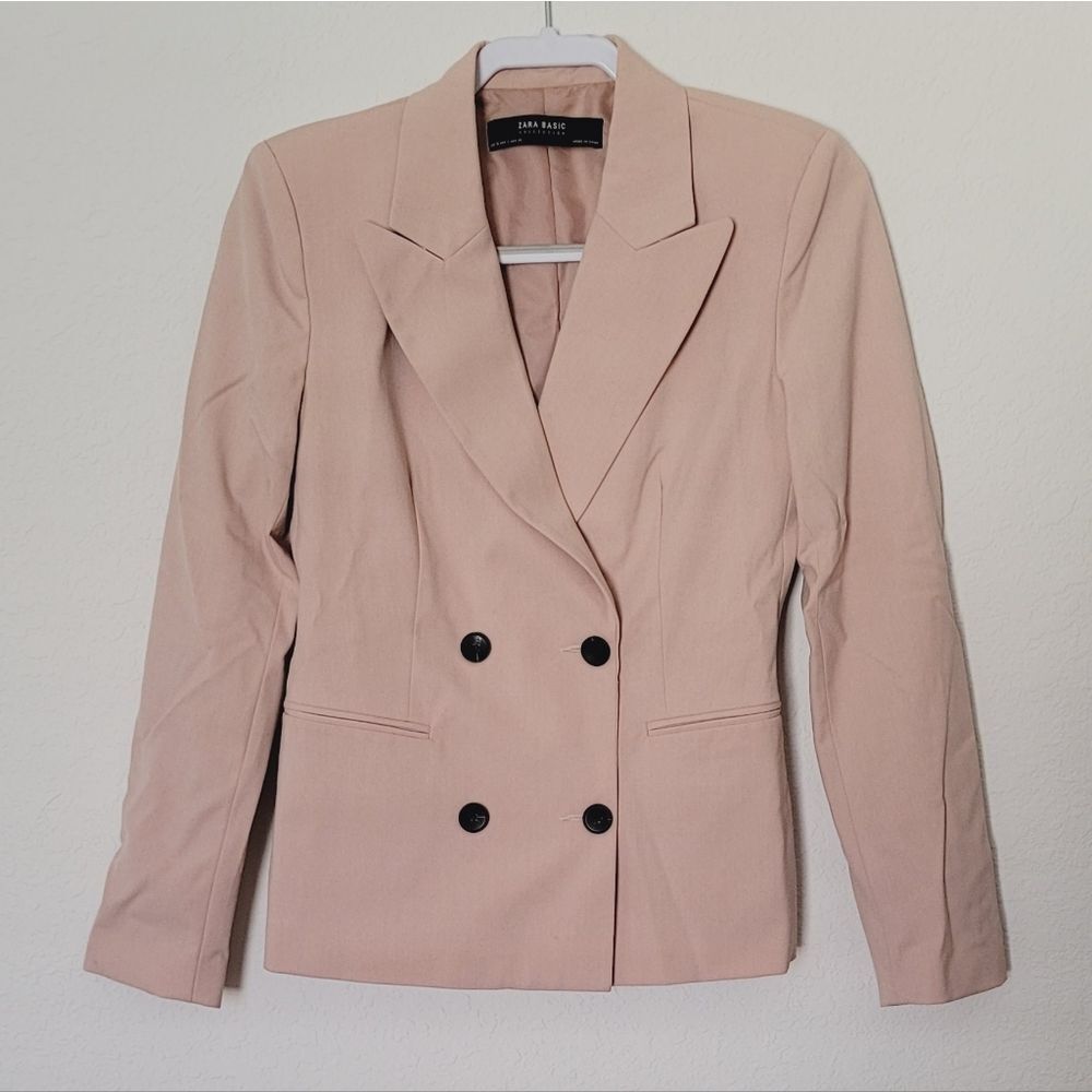 Zara double-breasted blazer size 4